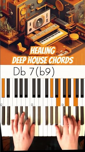 Healing Deep House Chords 🎹🧙‍♂️ #musicianparadise #deephousechords #rhodespiano