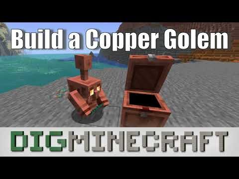 Build a Copper Golem in Minecraft