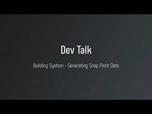 UE5 | Dev Talk - Building System - Generating Snap Point Data