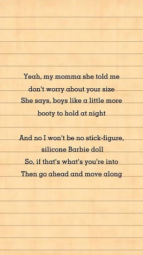 #allaboutthatbass #song #lyrics