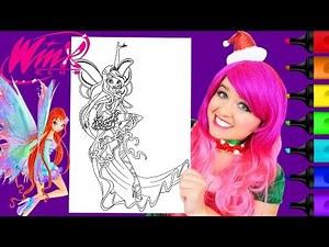 Coloring Winx Club Bloom Harmonix Fairy Coloring Page Prismacolor Markers | KiMMi THE CLOWN