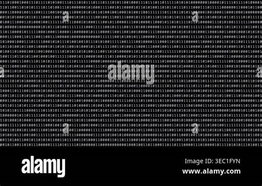 Abstract black digital background filled with binary code of zeros and ones, symbolizing artificial intelligence, algorithms, and digitalization. Concept of computing, data processing, machine Stock Video Footage - Alamy