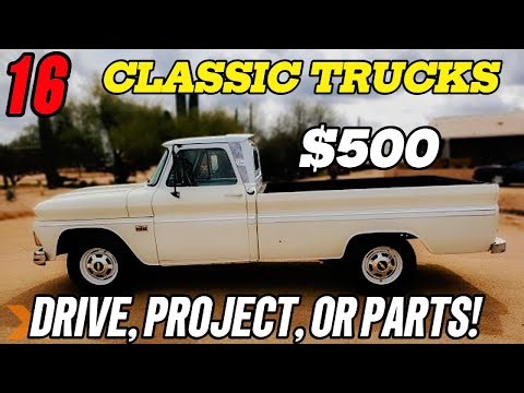 16 Classic Trucks You Can Drive, Restore, or Use for Parts!