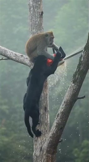 This Monkey's is Genius Or Dumb You Decide! Watch This Clever Trick #monkeys #wildlife #funny