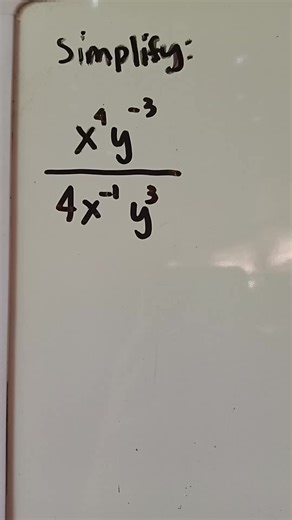 Ever struggled with simplifying algebraic expressions? This one’s a classic – combining exponents and cleaning up fractions to make math work for you! Swipe to see how it all comes together 📐✨ #simplify