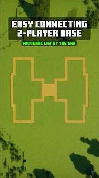 EASY Connecting 2-Player Base #minecraft #minecraftbuilding #minecraftbuilds #minecrafttutorial
