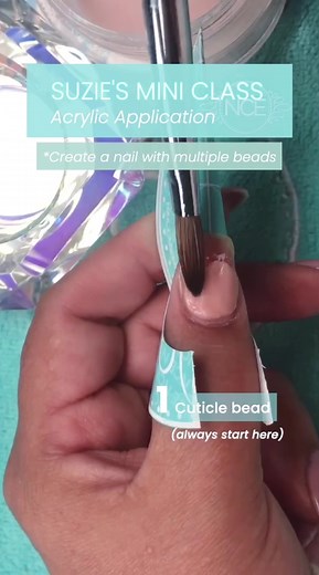 SUZIE’S MINI CLASS: Acrylic Application 🎓⚡️ #nailcareereducation #nails #acrylic #acrylicnails #nailstudent #nailtech #nailtutorial #nailtutorials
