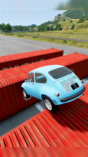 🔥Car jumping Over Container - Beamng Drive | ambulance crash | Satisfying car crash | car fails