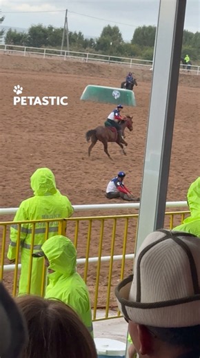Unexpected incident occurs during Nomad Games horseback competition
