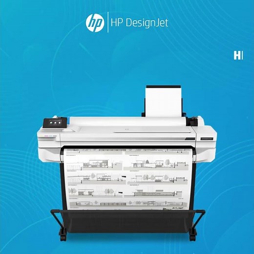 HP DesignJet T525 36-in (36 inch/ A0 size) Large Format Plotter Printer