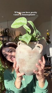 Would you try? 🌿✨ save this DIY for all those cuttings you have waiting to be potted 🤭 I loved my pothos vase so much I had to make another one using my Scindapsus cuttings! If you think it’s cute now .. wait til it starts growing in! Comment DETAILS & I’ll send you everything I’m using here Make sure you are following for more houseplant tips and inspo 💚🌿 Houseplants | Plant Finds | Indoor Plant Lovers | MariahGrows