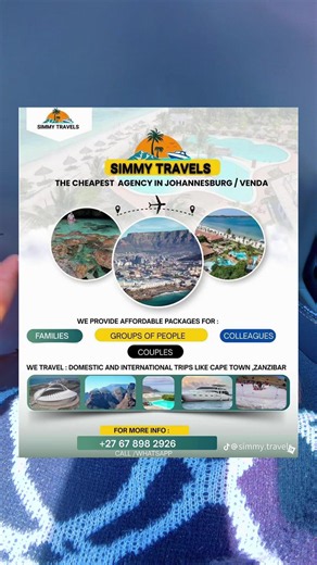 Simmy Travels travel agency — straight from my inbox