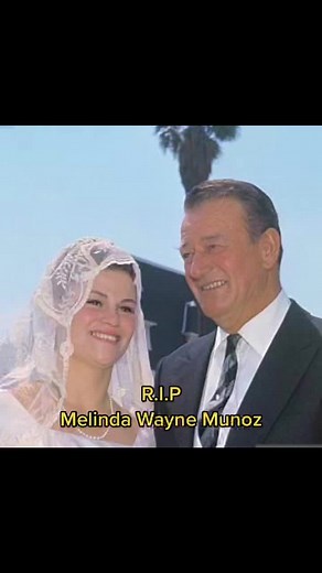 John Wayne’s daughter, Melinda Wayne Munoz, sadly passed away this week at age 81 she was the youngest child of his first marriage to Josephine Saenz, Our hearts go out to Melinda’s family during this time #JohnWayne #MelindaWayne #RIP #RestInPeace