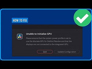 How To Fix Unable To Initialize GPU in DaVinci Resolve (2025)