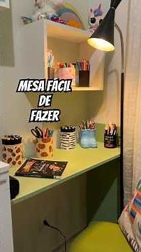 Easy to make study table, table made with glue, do-it-yourself study corner. #diy