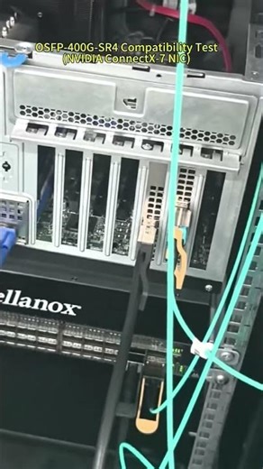 HYTOPTODEVICE 400G OSFP SR4 Transceiver Compatibility Test（NVIDIA 400G OSFP NIC)
