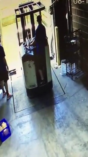 Forklift off Dock Accident