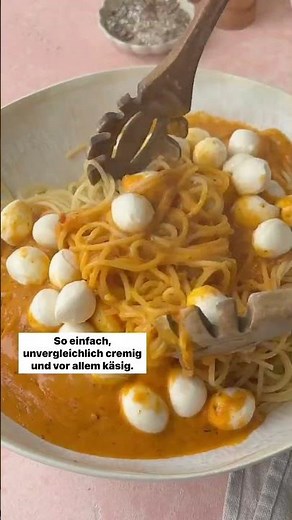 🧀😍 The creamiest spaghetti tomato mozzarella in 15 minutes | Monsieur Cuisine pasta recipe 🍝