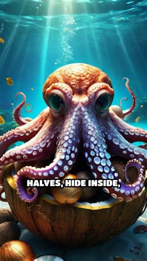 Octopus Escapes With Coconut Shells!