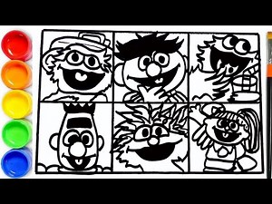 Sesame Street - Drawing Sesame Street | How to draw Sesame Street | Drawing For Kids