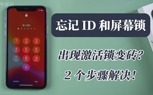 【2021】苹果11忘记锁屏密码和ID怎么办，只需2个步骤解决问题！