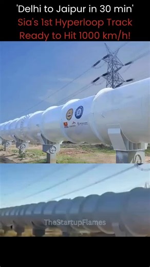 The Startup Flames on Instagram: "India has officially entered the next era of transportation! The first Hyperloop test track marks a major leap toward ultra-fast, sustainable, and futuristic travel. Imagine going from Delhi to Mumbai in under an hour — that’s the power of innovation taking shape. ⚡ Stay tuned as India accelerates into the future of mobility. #HyperloopIndia #techinnovations #SmartIndia #FutureOfTravel #MakeInIndia #NextGenTransport #innovationnation"