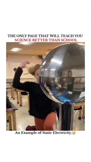 UNIVERSE | SCIENCE | TECHNOLOGY | An Example of Static Electricity A classic example of static electricity is rubbing a balloon on dry hair. When you rub the balloon,... | Instagram