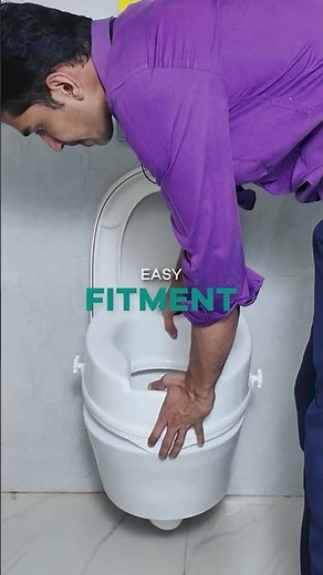 Arrex VA40 Commode Raiser 4” | Easy Toilet Height Increase for Seniors & Patients