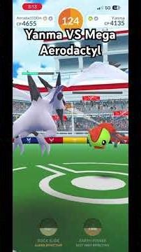 Yanma VS Mega Aerodactyl - 1v1 Level 3 Raid Boss Solo #pokemon #pokemongo