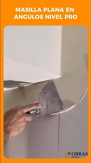 🔥 Ángulos perfectos con masilla plana