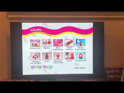 DVD Menu walkthrough for Brainy Baby Music DVD