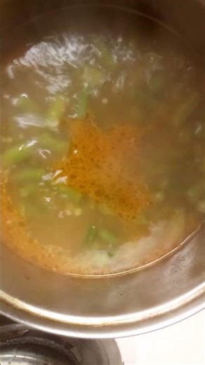 Making Fresh cut string beans