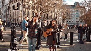 You better watch out You better not cry You better not pout... #streetperformer #leire #busking #london #santaclausiscomingtotown #christmassongs | Leire