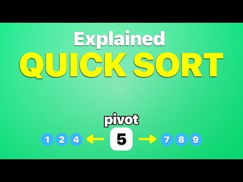 Learn QUICK SORT in 4 Minutes
