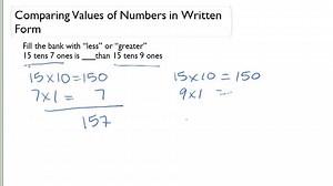 Comparing Values of Numbers in Written Form (Numbers to 1,000) ( Video ) | Arithmetic