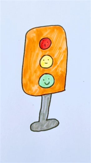 traffic light drawing #traffic #kidsdrawing #art #artclass