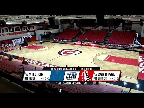 2025 CCIW Tournament First Round Carthage Women’s Basketball vs. Millikin 2025_2_25