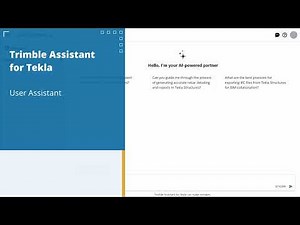 Trimble Assistant for Tekla User Assistant | Tekla Structures 2025