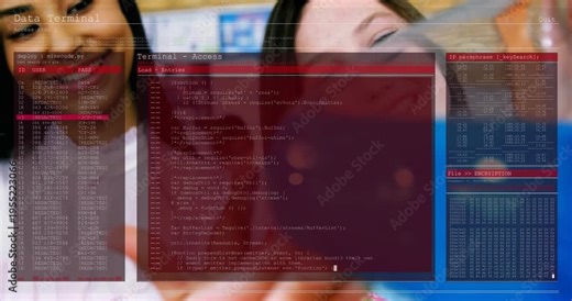 Beaker tilting causing overlay, two student icons holding blue liquid and updating data for demo