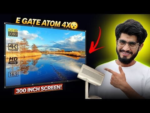 E GATE Atom 4X Automatic Projector 4k Ultra HD || Best Projector Under 10k