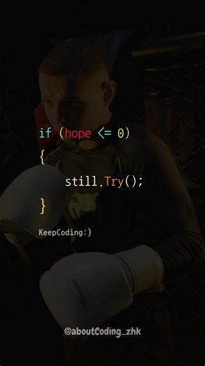 Because giving up isn’t in the code . . . 🥀 #codewithzhk #coding #foryou #hope #motivation