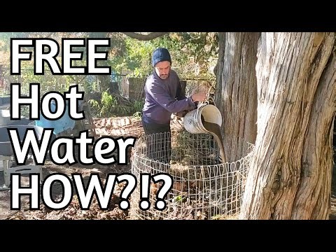 Compost makes FREE hot water!