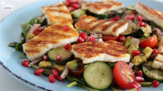 This is the easiest grilled halloumi salad you’ll keep making