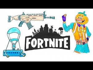 How to Draw Fortnite Logos/Skins/Weapons (Compilation)