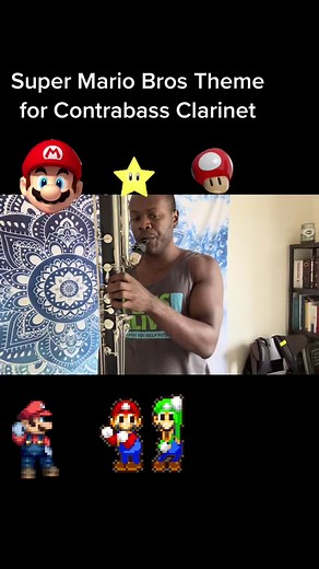 Super Mario Bros Theme for Contrabass Clarinet #clarinet #contrabassclarinet #clarinette #clarinets #klarinet #klarinette #musician #bassclarinet #reeds #woodwinds #클라리넷 #クラリネット
