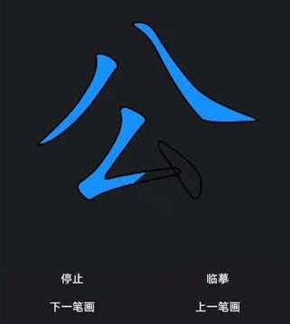 Strokes of Chinese characters 公 gōng, #calligraphy #hsk #chinese #mandarin #learnchinese #chino
