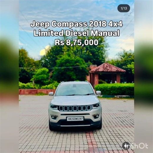 Jeep compass year-2018 km-76,000 Only-8,75,000 #shorts #jeepcompass2022