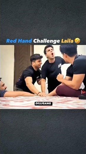 Red Hand Challenge Laila 🤣 #laila #lailabadmash #red #hand #challenge #funny #comedy #memes #shorts