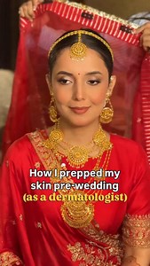 How I prepped my skin for my own wedding — as a dermatologist & a slightly stressed bride 👰🏻‍♀️✨ When I started planning my wedding, I realised I didn’t want to experiment with my skin—I wanted a routine I could trust. So here’s exactly what I did, what actually worked, and what I recommend to every bride who wants to glow without the last-minute panic. My Skin Prep Breakdown (a very real one) ✨ I started early (6 months out) Not in a dramatic “bridal bootcamp” way—just slow, steady consistenc