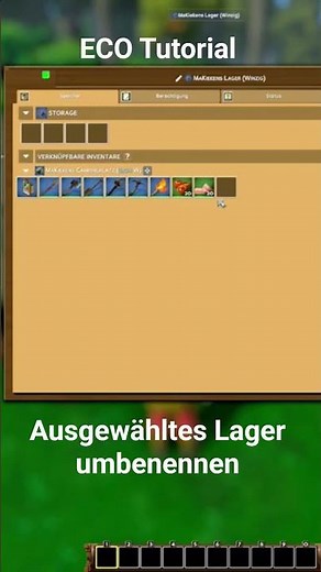 ECO Tutorial: Ausgewähltes Lager umbenennen #Eco #ecovember #tutorial #short